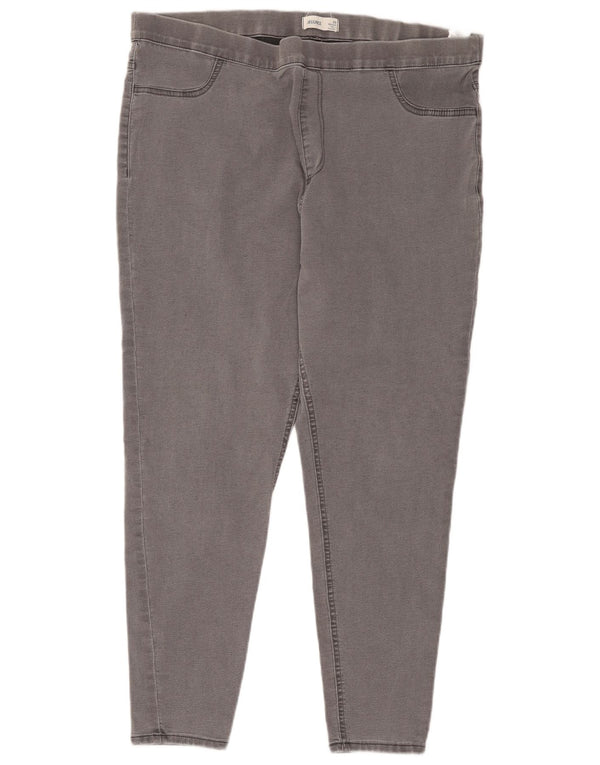 Calça Jegging Feminina Marks & Spencer UK 20 2XL W38 L26 Cinza Algodão