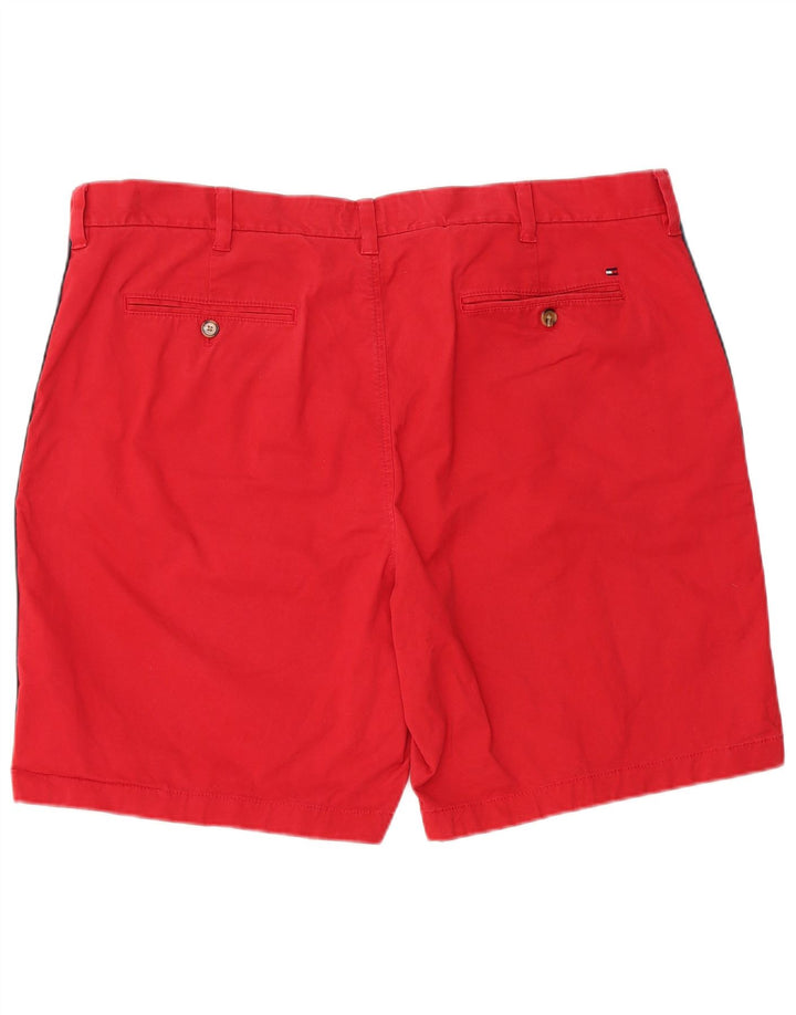 Tommy Hilfiger Mens Chino Shorts W40 XL Algodão Vermelho