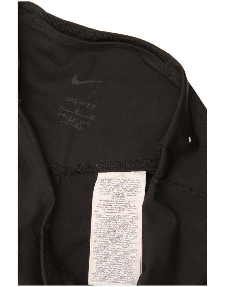 Leggings femininas Nike Dri Fit Graphic UK 12 médio preto poliéster