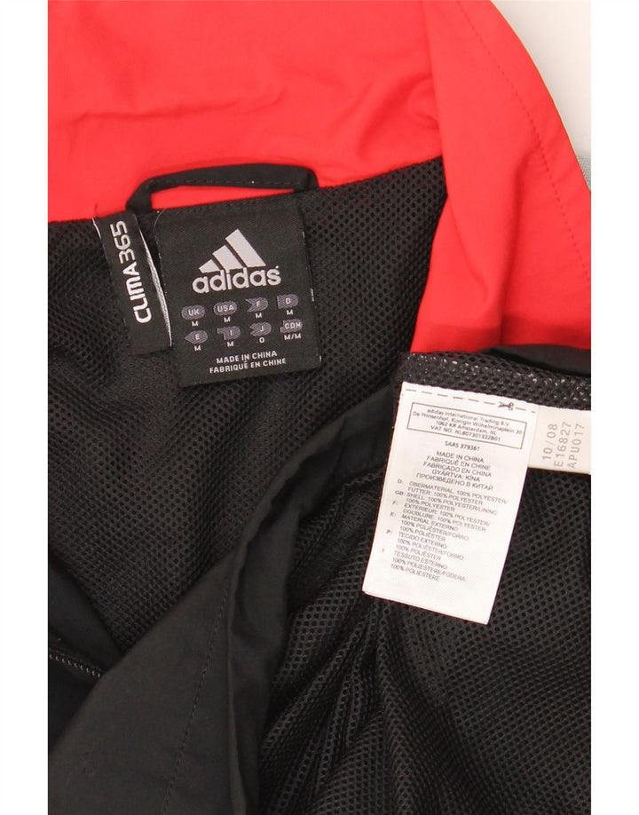 Adidas Mens Clima 365 Tracksuit Top Jacket Médio Preto Poliéster