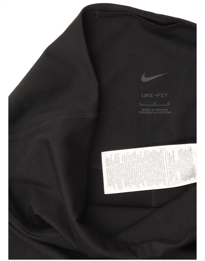 Leggings Nike Dri Fit Feminina UK 14 Grande Poliéster Preto