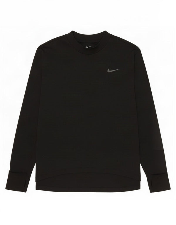 Top Nike Dri Fit Feminino Manga Longa UK 16 Grande Preto