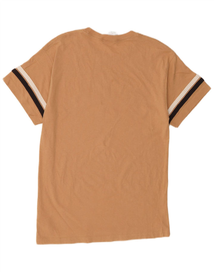 Camiseta Nike masculina gráfica Top pequeno algodão bege
