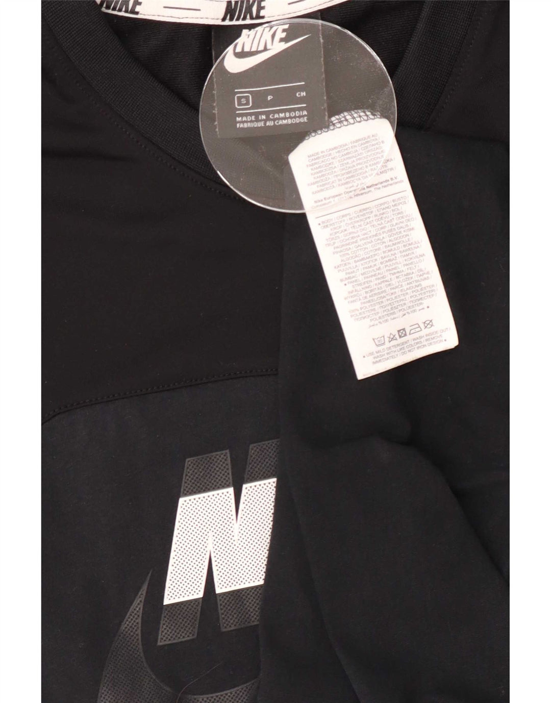 Camiseta Nike masculina gráfica top pequeno algodão preto