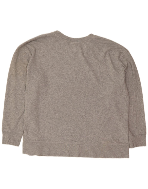 Moletom gráfico feminino Levi's Jumper UK 20 2XL algodão manchado cinza