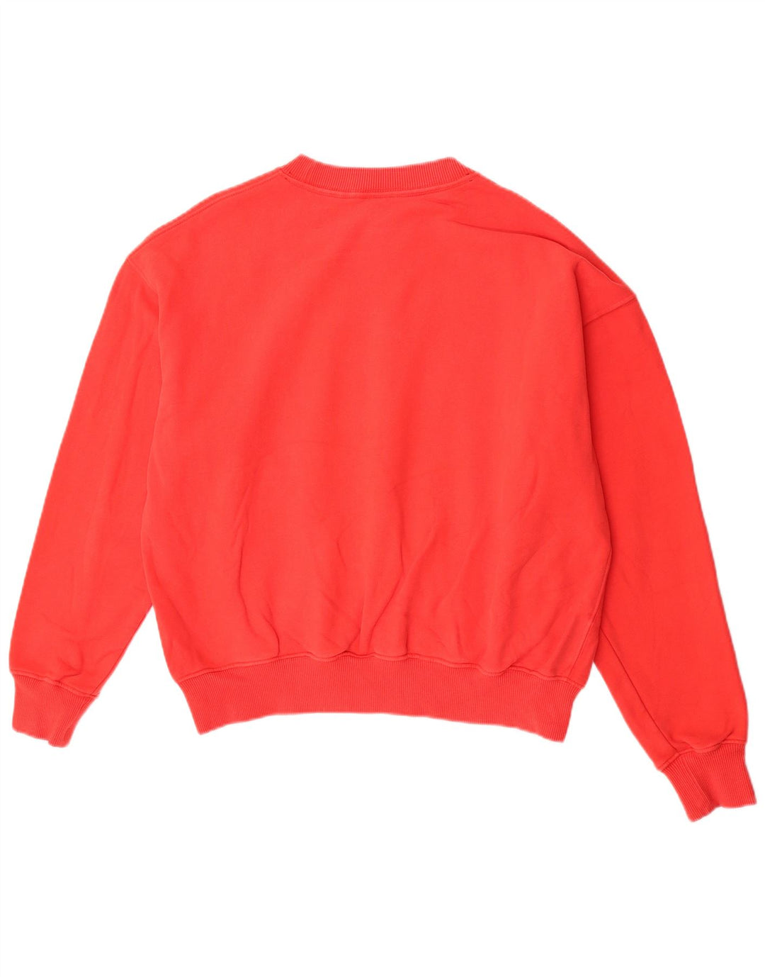 Superdry Womens Oversized Sweatshirt Jumper UK 14 Grande Algodão Vermelho