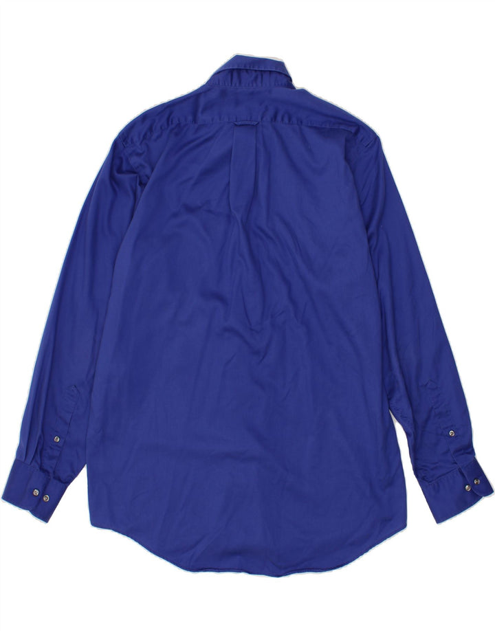 IZOD Mens Shirt Size 16 Large Blue Cotton Vintage Izod and Second-Hand Izod from Messina Hembry 