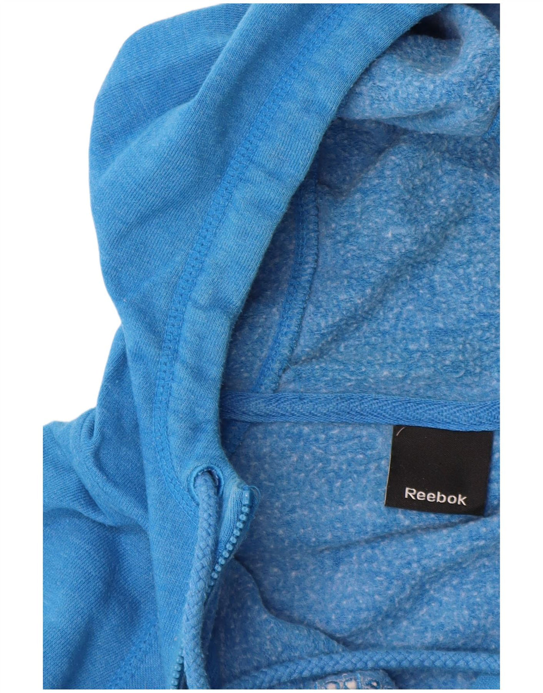 Suéter Reebok feminino com capuz e zíper UK 10 pequeno azul