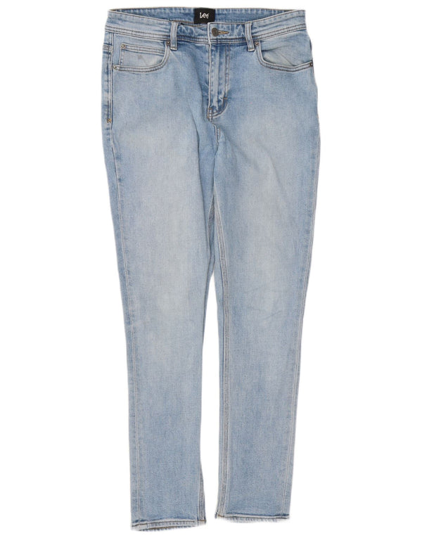 Calça jeans skinny feminina Lee cintura alta W30 L28 algodão azul