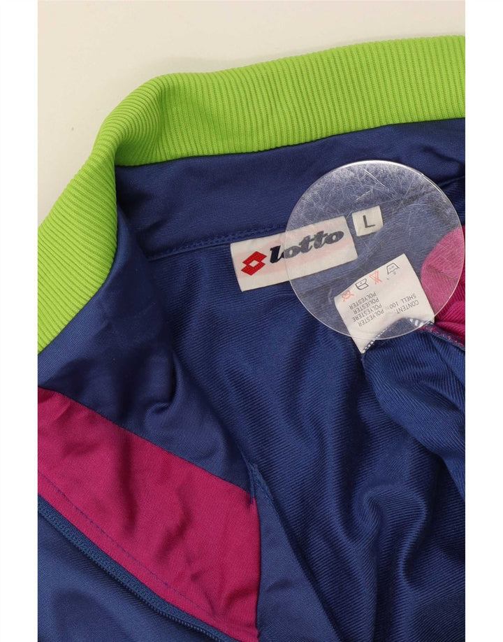 Lotto Mens Full Tracksuit Grande Azul Colorblock Poliéster