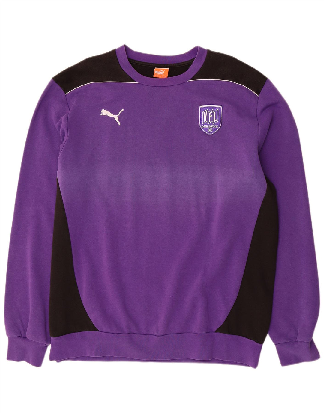 PUMA Mens Osnabruck Moletom Jumper 2XL Roxo Colourblock Algodão