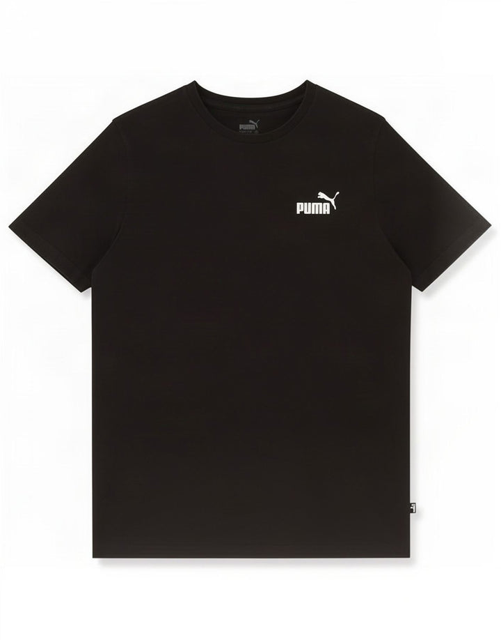 Puma Camiseta Masculina Top Médio Algodão Preto