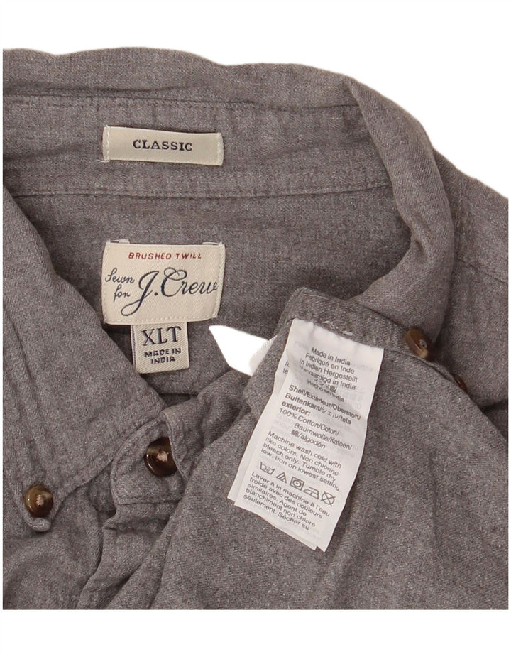 Camisa masculina J. Crew Classic Fit XL algodão cinza