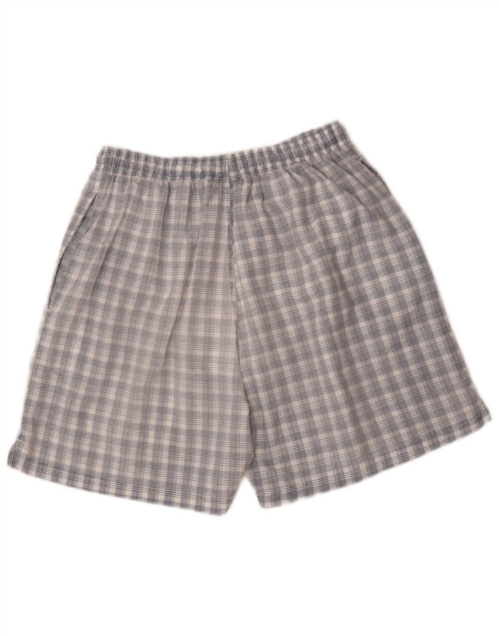 Umbro Mens Sport Shorts Médio Azul Marinho Xadrez Nylon