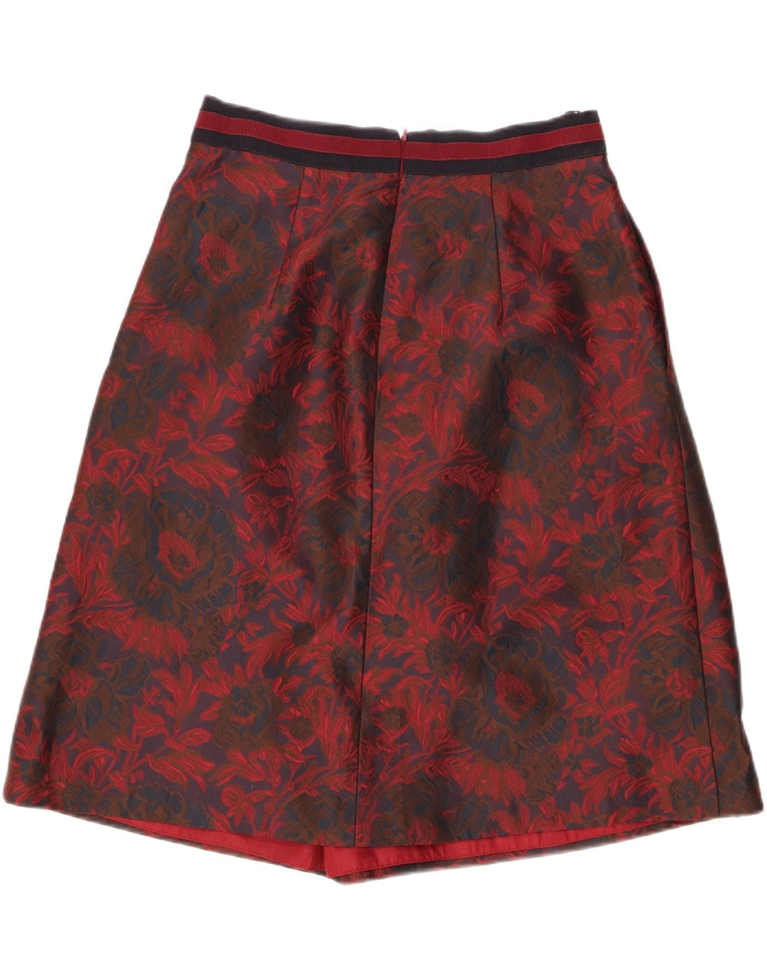LUISA SPAGNOLI Saia feminina linha A IT 44 médio W28 poliéster floral vermelho