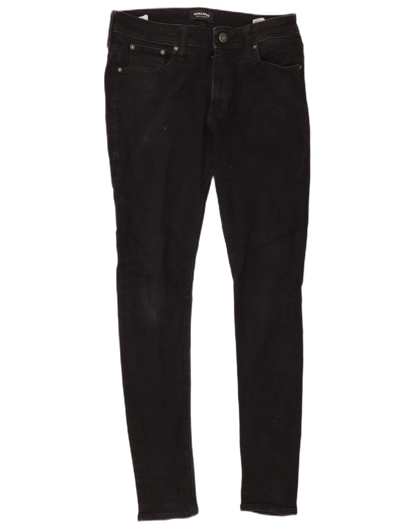 Jack & Jones Masculino Tom Skinny Jeans W32 L32 Algodão Preto