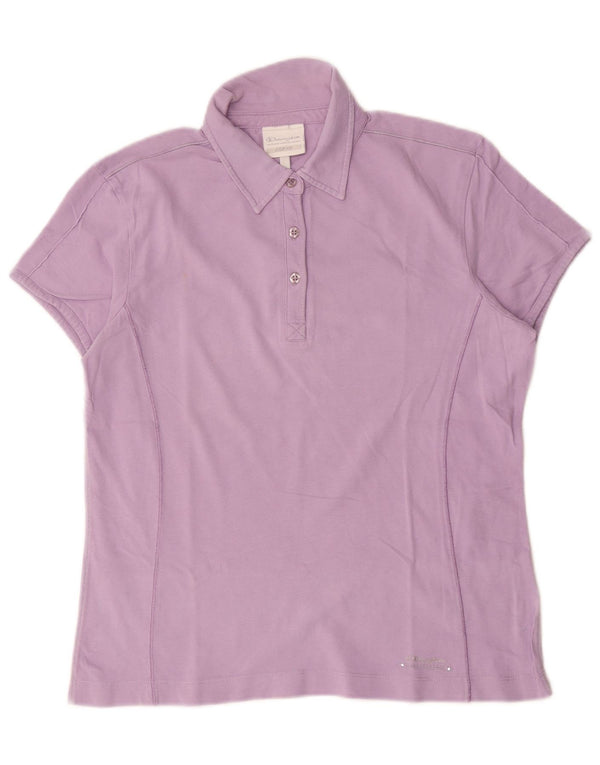 Camisa polo feminina Champion Easy Fit UK 20 2XL roxa