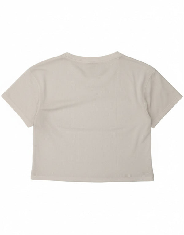 Camiseta feminina TOMMY HILFIGER UK 14 poliéster branco médio