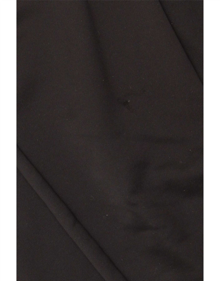 Adidas Mens Climalite Zip Neck Moletom Jumper Grande Poliéster Preto