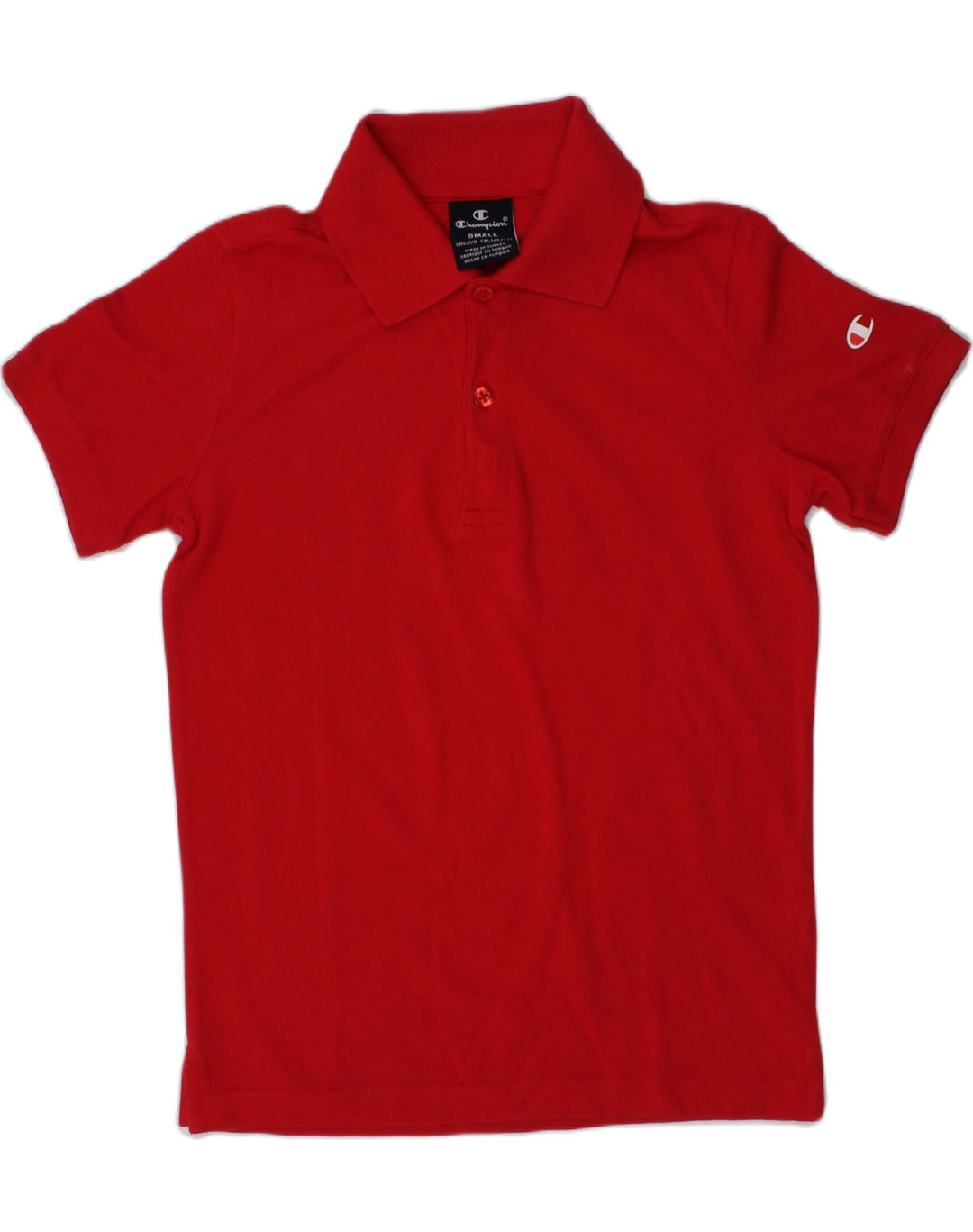 CHAMPION Boys Polo Shirt 7-8 Years Red | Vintage Champion | Thrift | Second-Hand Champion | Used Clothing | Messina Hembry 