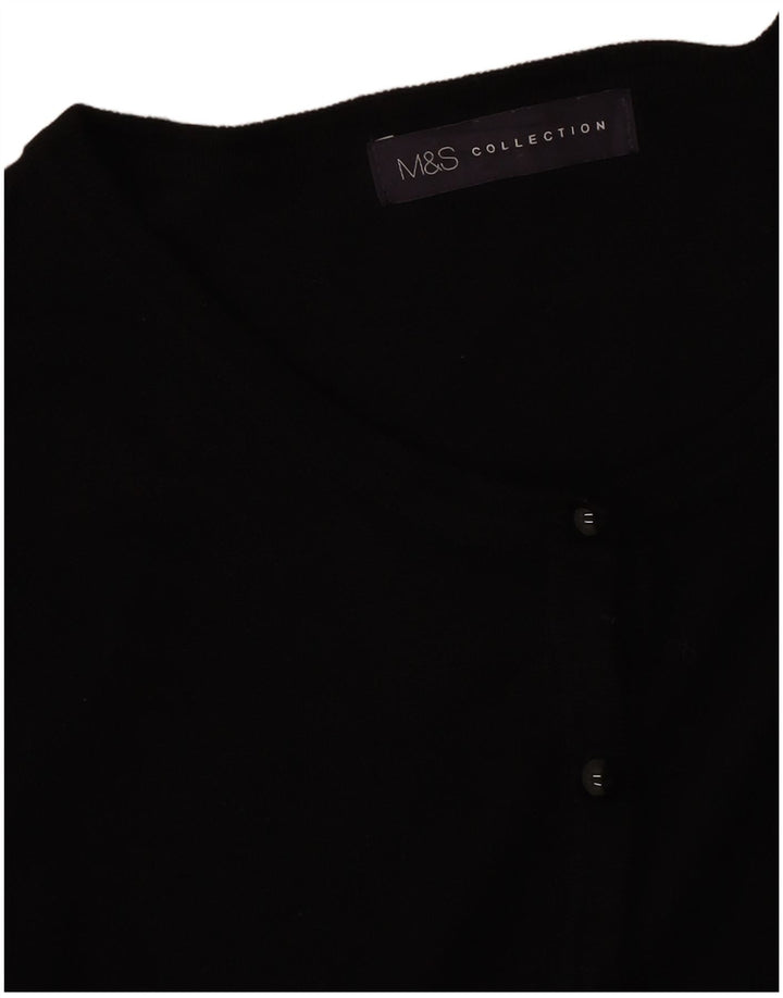 Suéter cardigã feminino Marks & Spencer Reino Unido 14 médio preto