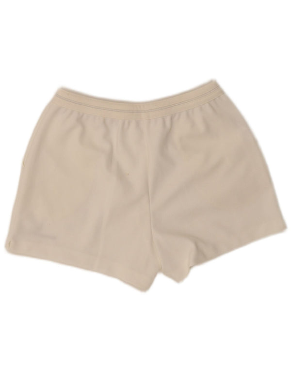 Sergio Tacchini Mens Tennis Chino Shorts Grande W30 Poliéster Branco Esportes