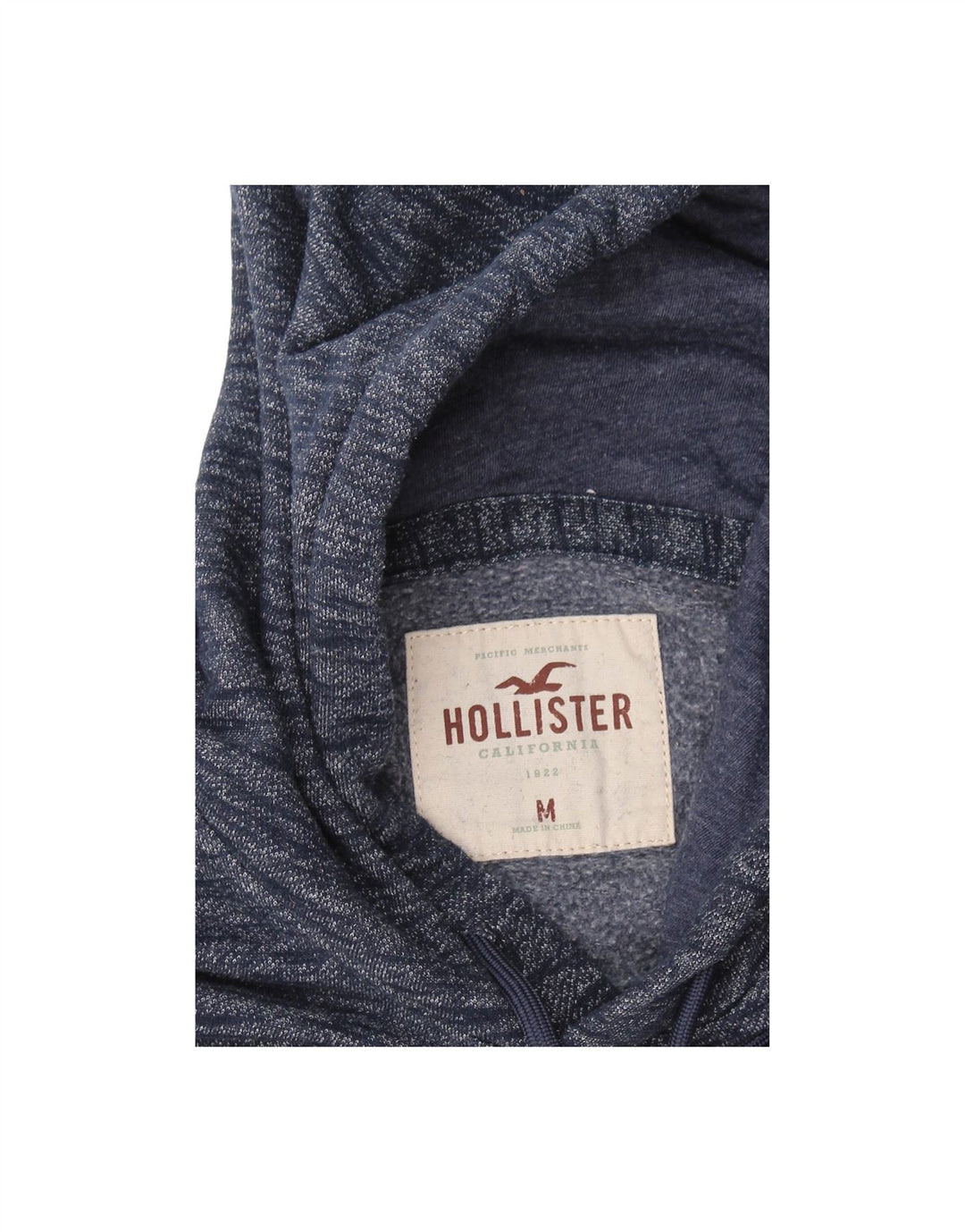 HOLLISTER moletom com capuz masculino médio azul marinho