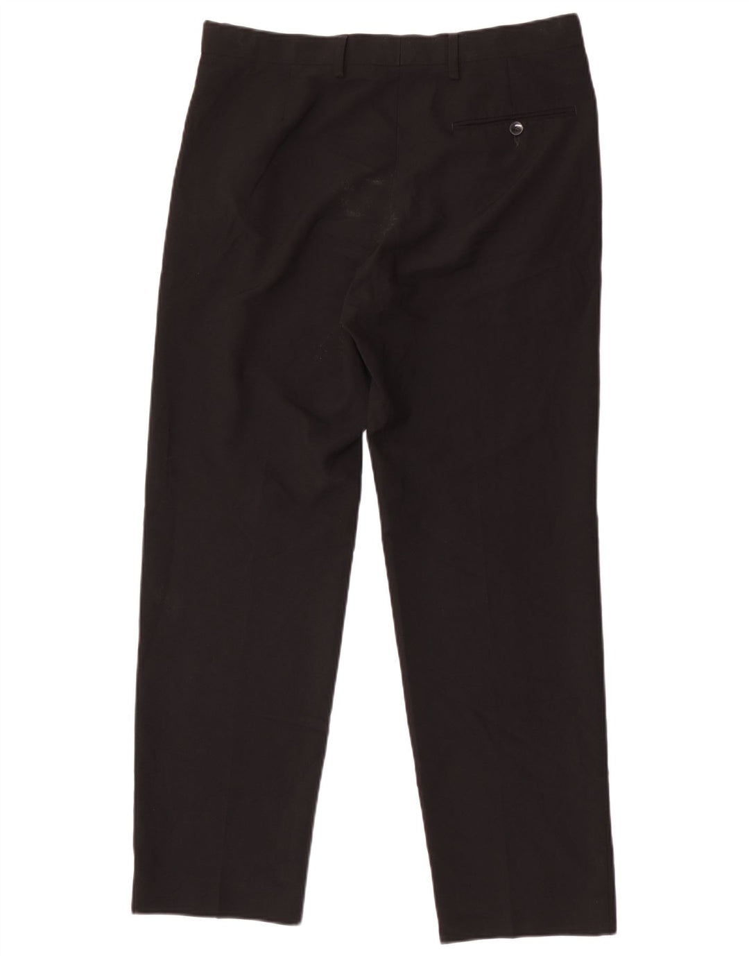 Calça masculina Marks & Spencer reta regular terno W34 L31 poliéster preto