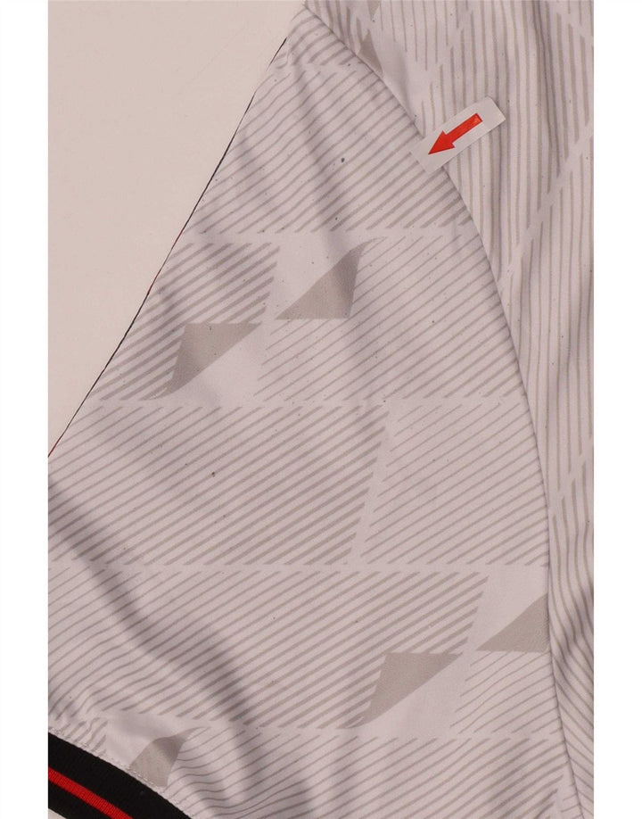 Camiseta masculina Umbro Top Médio Branco Geométrico Poliéster