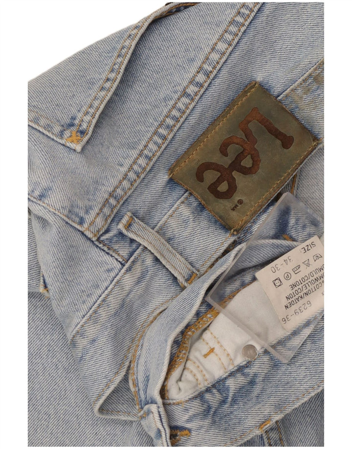 Jeans retos femininos Lee W34 L26 algodão azul