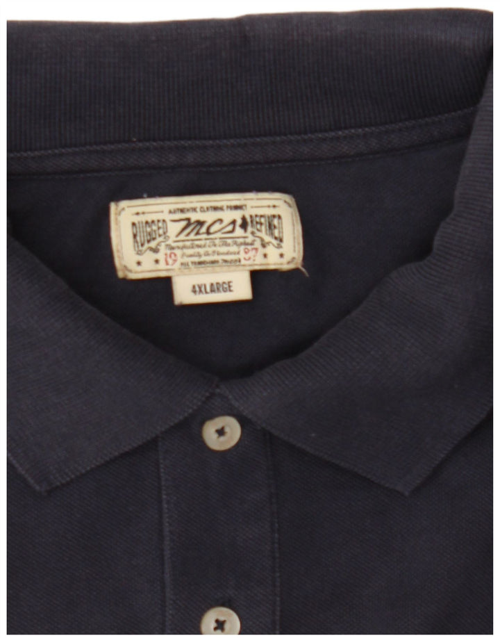 Camisa polo masculina Marlboro Classics 4XL azul marinho