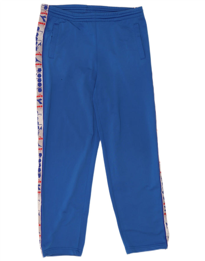 Calça de treino masculina Diadora Graphic azul grande poliéster