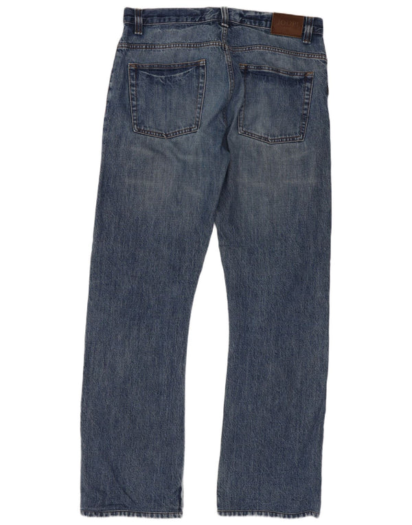 Joop Mens Bootcut Jeans W33 L34 Azul Algodão