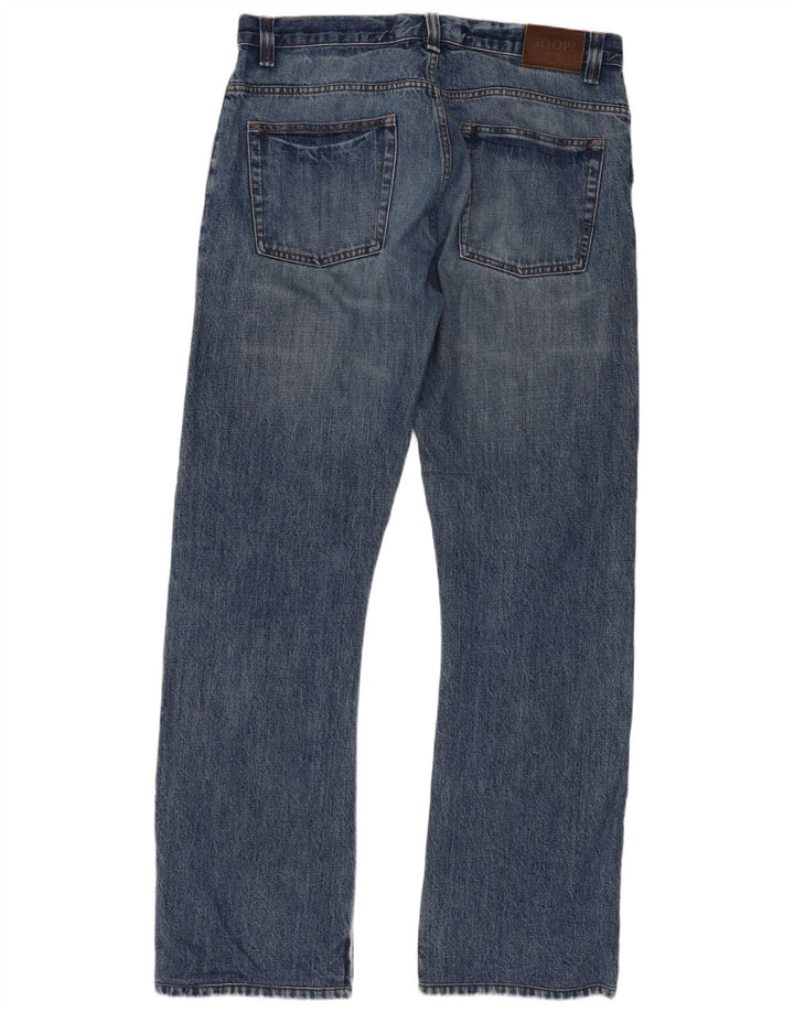 Joop Mens Bootcut Jeans W33 L34 Azul Algodão