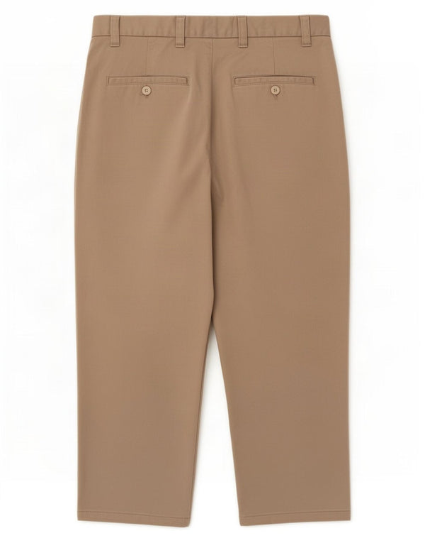 Zara Calça Capri Masculina EU 42 Grande W32 L21 Algodão Bege