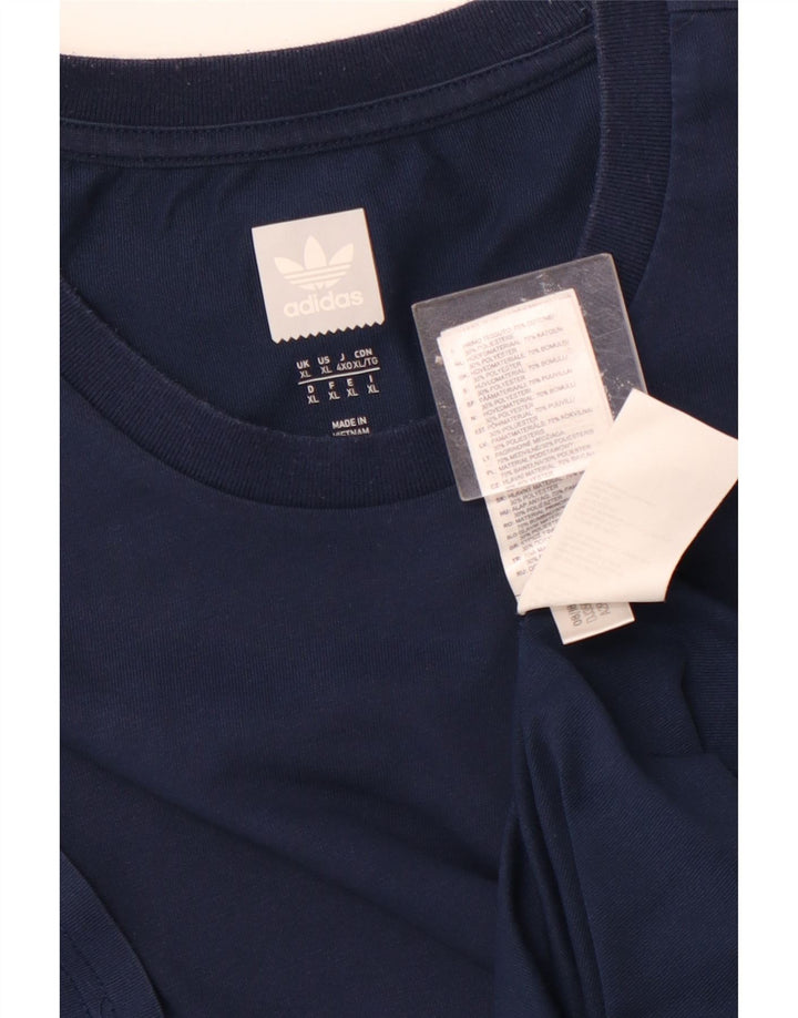 Camiseta Adidas Masculina Climalite Top XL Azul Marinho Algodão