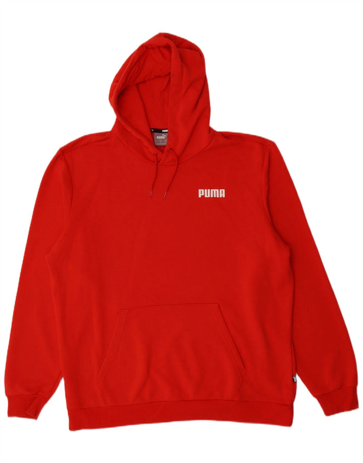 Puma Mens Hoodie Jumper XL Algodão Vermelho