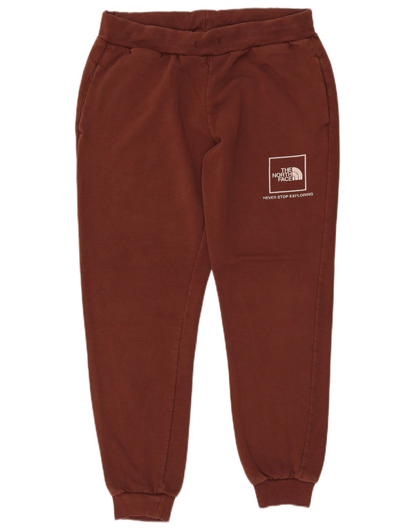 THE NORTH FACE Womens Tracksuit Trousers Joggers UK 16 Large  Brown Cotton