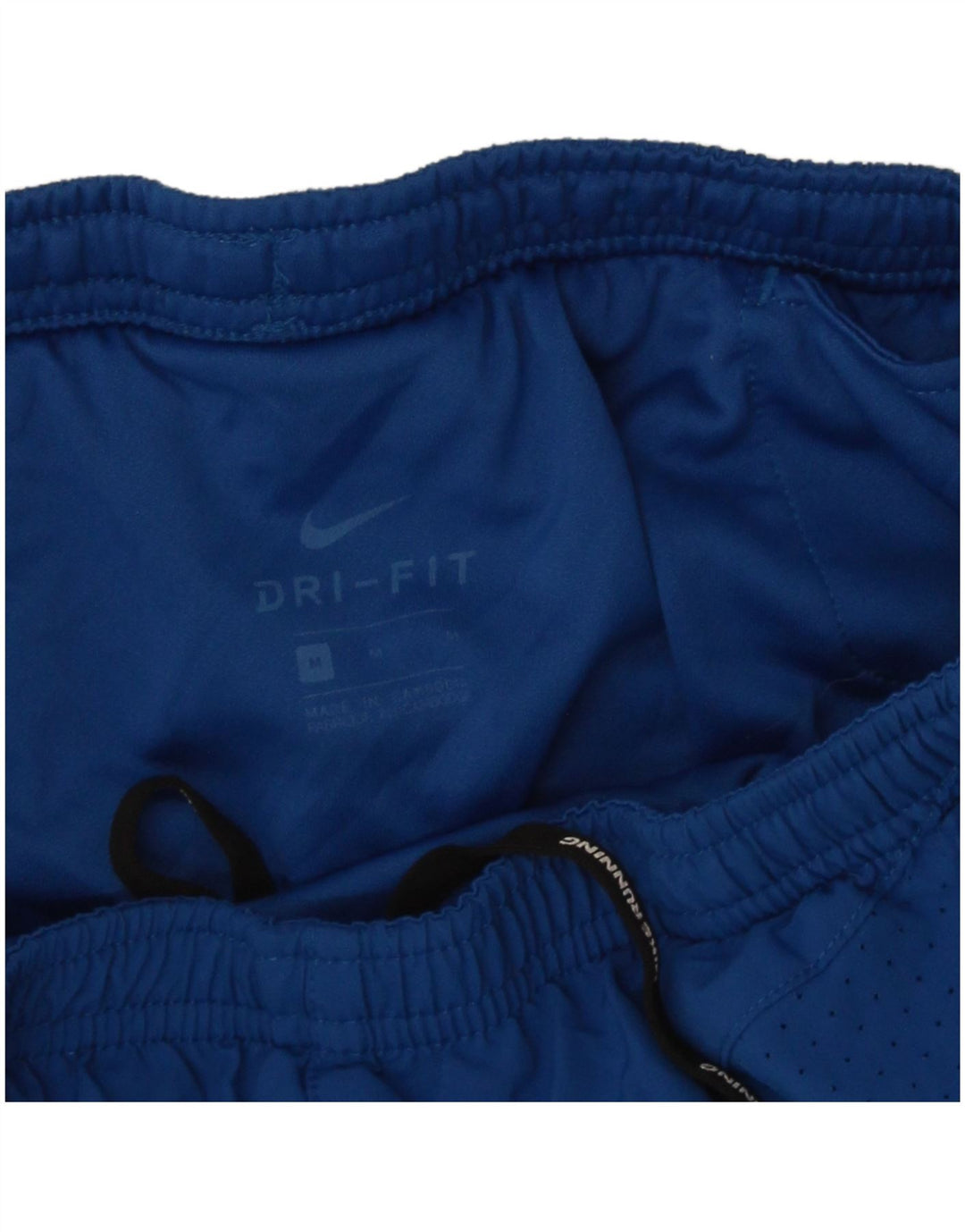 Shorts esportivos masculinos Nike Dri Fit médio azul colorblock