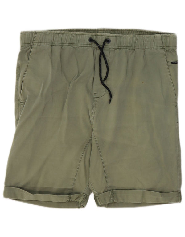 Rip Curl Mens Chino Shorts W34 Grande Algodão Verde