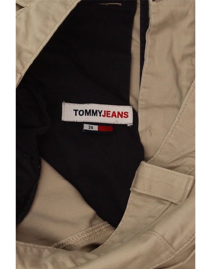 Tommy Hilfiger Mens Chino Shorts W29 Pequeno Algodão Bege