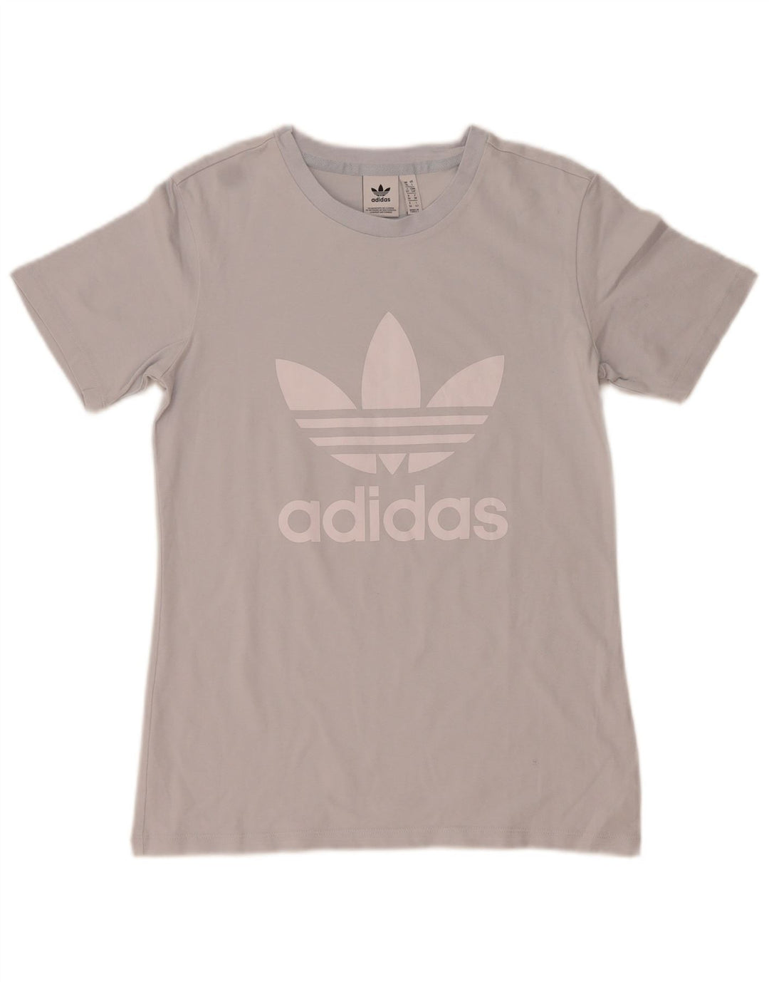 Camiseta Adidas Feminina Graphic Top UK 10 Pequena Cinza