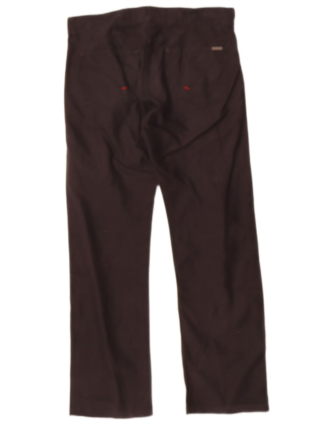 Calça feminina reta GUESS W32 L32 algodão preto