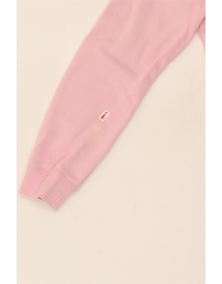 NIKE Womens Zip Hoodie Sweater UK 10 Small Pink Cotton Vintage Nike and Second-Hand Nike from Messina Hembry 