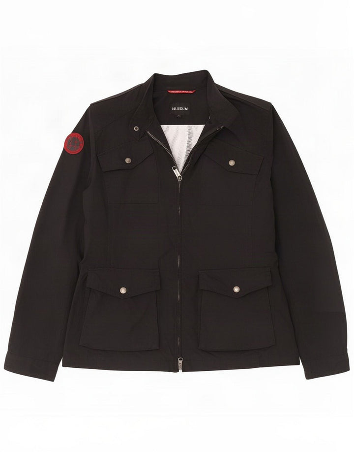 Museum Mens Utility Jacket UK 40 Grande Preto