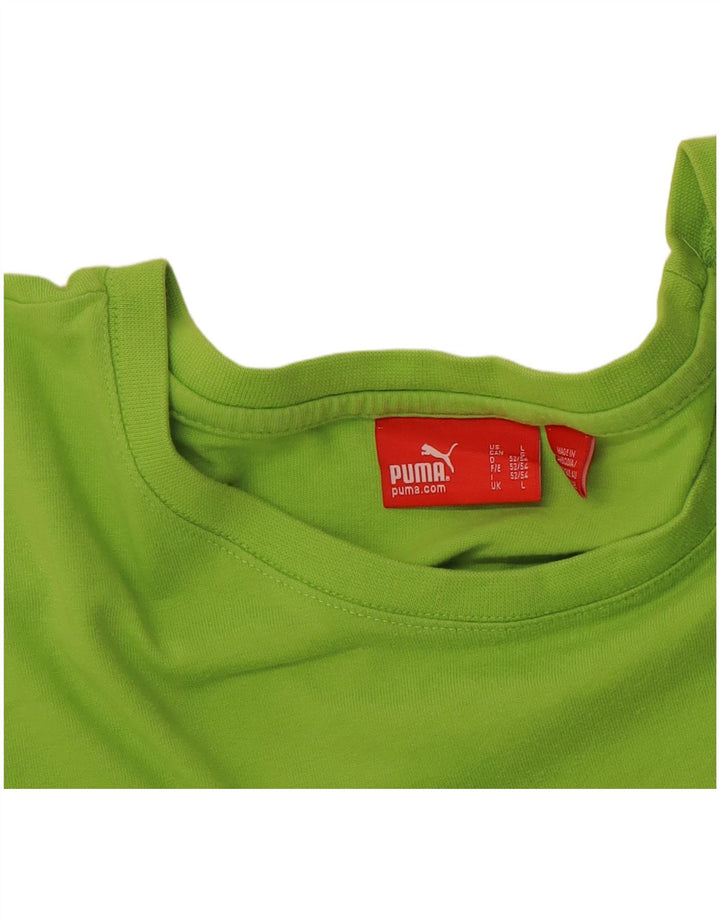 Puma Camiseta Masculina Graphic Top Grande Verde Esportes