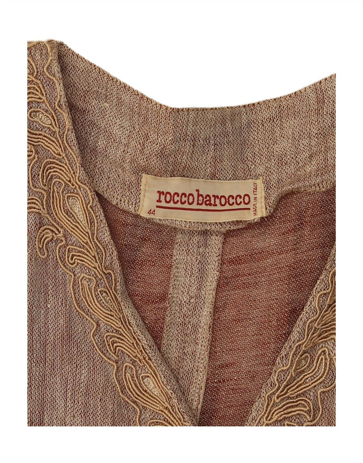 ROCCOBAROCCO Vestido feminino de manga comprida IT 44 marrom médio