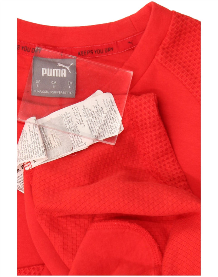 Puma moletom masculino jumper grande algodão vermelho