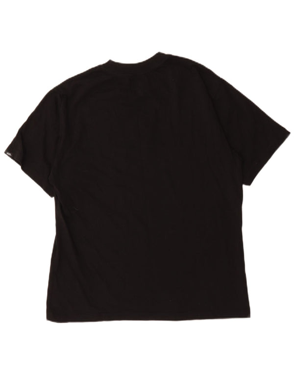 Camiseta Vans Masculina Loose Fit Graphic Top Pequeno Algodão Preto