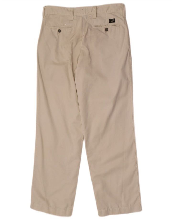 Dockers Mens Khakis Straight Chino Calças W31 L30 Off White